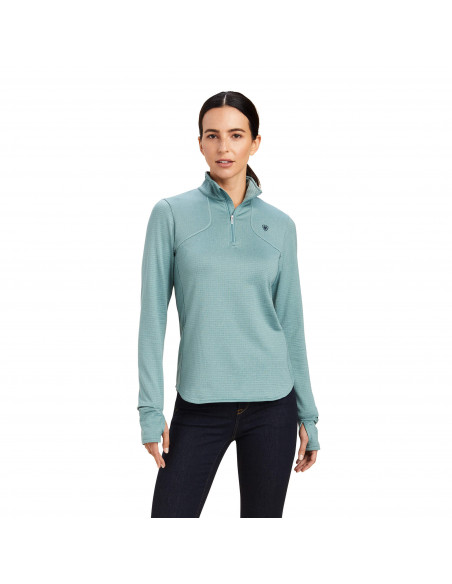 Ariat Women Gridwork 1/4 ZIP Baselayer
