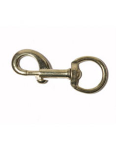 Pistolhake mässingsfärgad rund ring