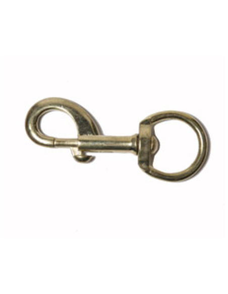 Pistolhake mässingsfärgad rund ring