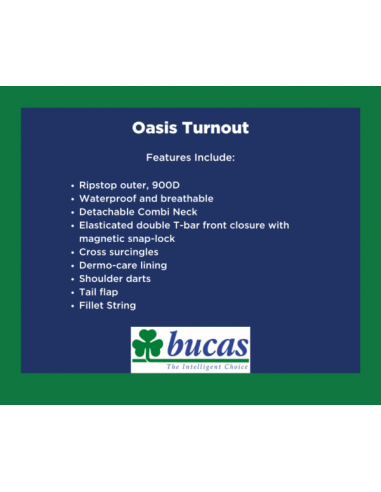 Bucas Oasis Turnout 200g +Neck