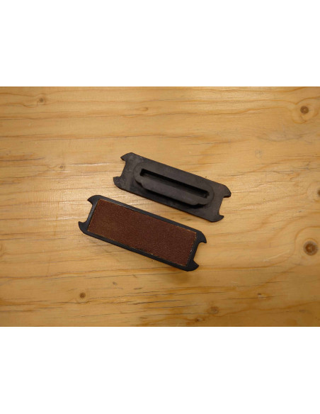 Stigbygelgummi composit svart 12cm