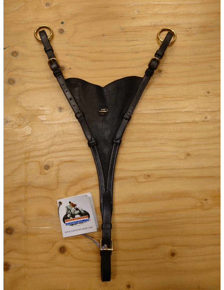 John Whitaker bib martingal Svart Cob/Full