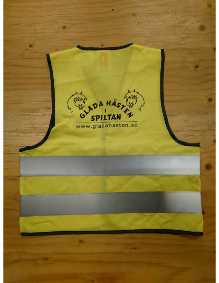 Reflexväst med Glada Hästen logga