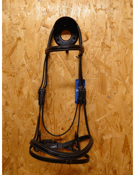 Prestige träns Lackad komb.nosgrimma Svart Full