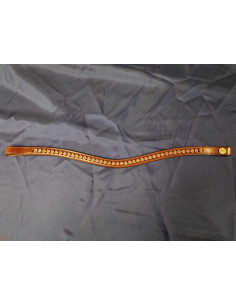 MH Pannband Swarovski Curved Brun Rosa/Guld Full