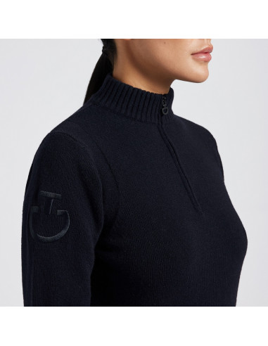 Cavalleria Toscana Lambswool Half Zip Sweater