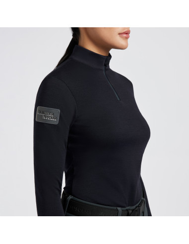 Cavalleria Toscana Tech Wool Half Zip L/S