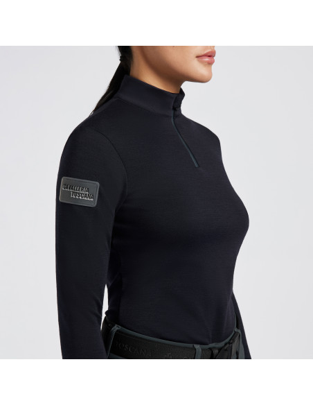 Cavalleria Toscana Tech Wool Half Zip L/S