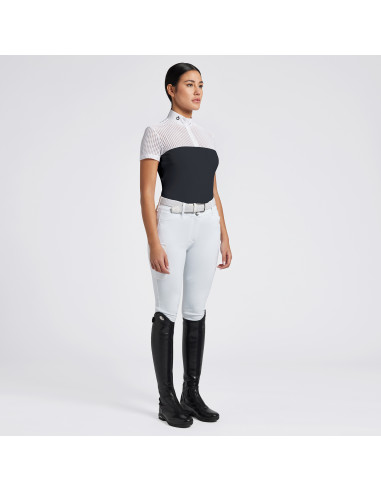 Cavalleria Toscana S/S Perforated Jacquard...