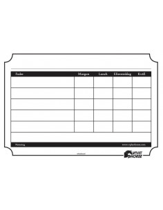 Foderstatsskylt 29x20cm vit