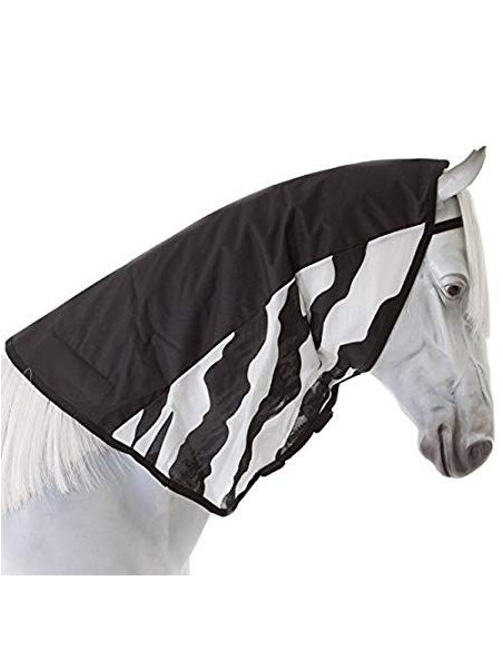 Bucas Buzz-off Rain Combi Neck Zebra