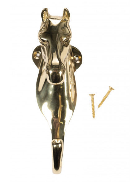 Stallkrok Mässing Hästhuvud