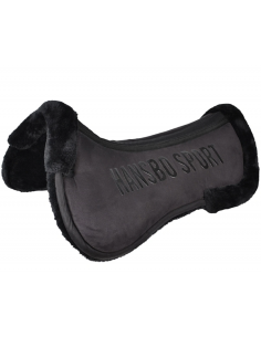HS Sadelpad Faux Fur Svart