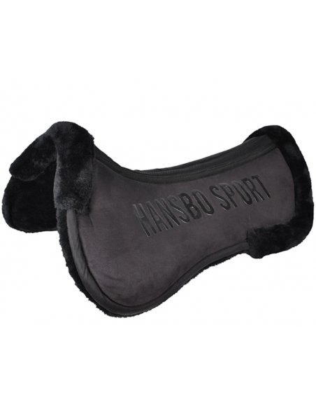 HS Sadelpad Faux Fur Svart