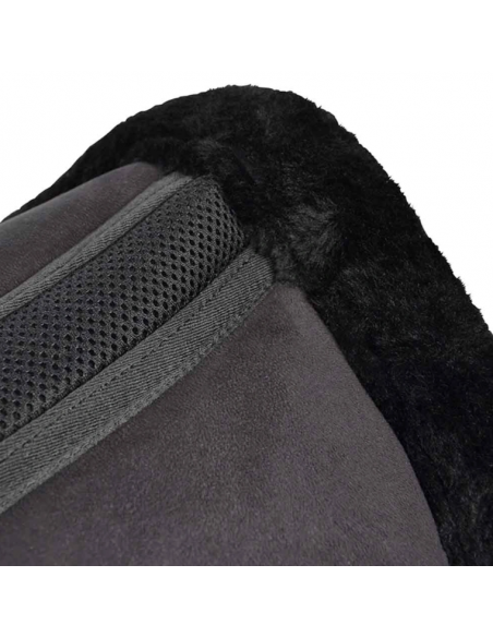 HS Sadelpad Faux Fur Svart