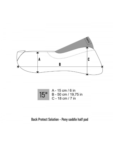 Winderen Pad Pony Slim Svart 15