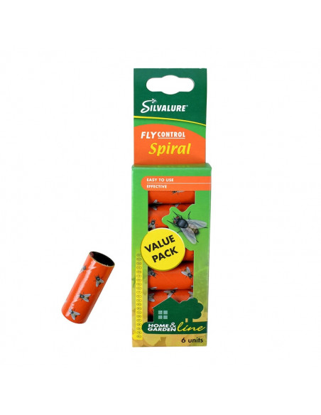 Silvalure Flugfångare Spiral 6st/fp