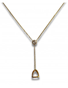 Halsband stigbygel med sten