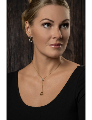 Halsband stigbygel med sten