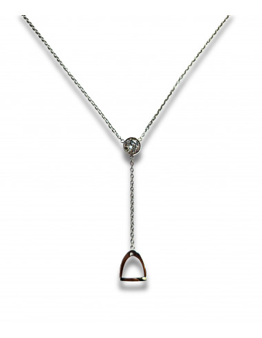 Halsband stigbygel med sten