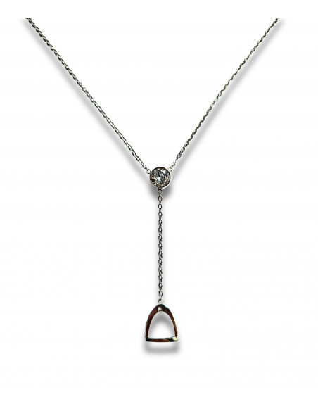 Halsband stigbygel med sten