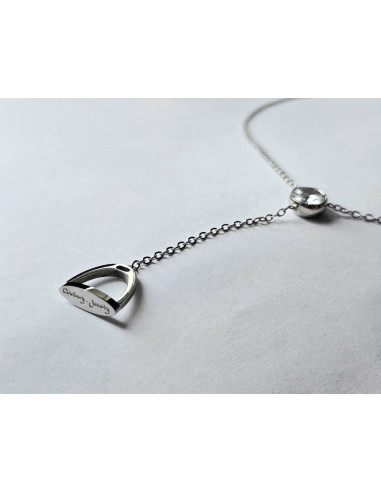 Halsband stigbygel med sten