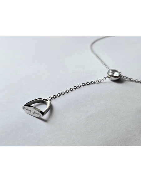 Halsband stigbygel med sten