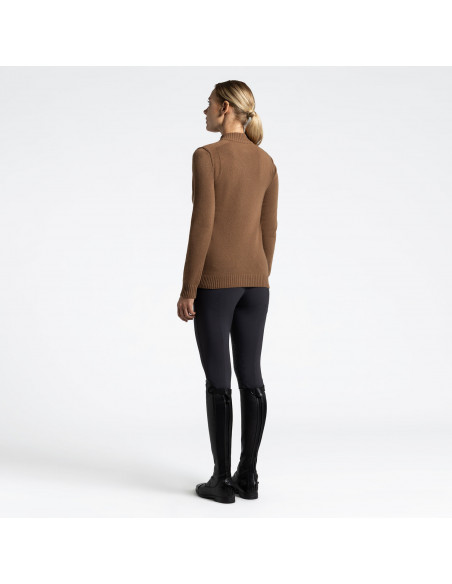 Cavalleria Toscana Pure Wool Turleneck Half Zip Sweater