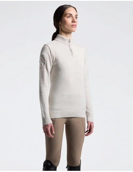 Cavalleria Toscana Pure Wool Turleneck Half Zip Sweater