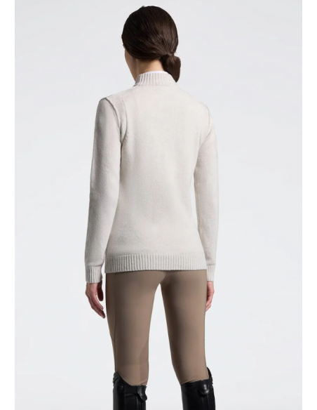 Cavalleria Toscana Pure Wool Turleneck Half Zip Sweater