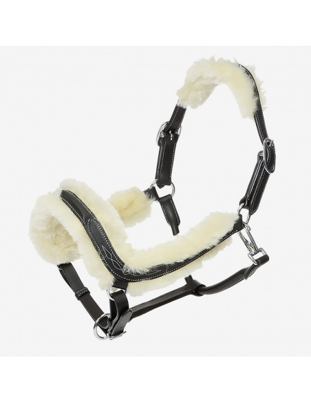 Kavalkade Lädergrimma med ludd