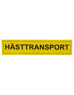 Klisterdekal Hästtransport 90x20