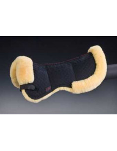 Horsedream pad med kanal, kant och ilägg 3x3 Svart/Natur Full