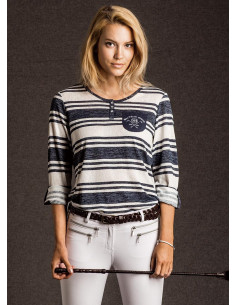 Mountain Horse Sahara Long Sleeve Linen White 2