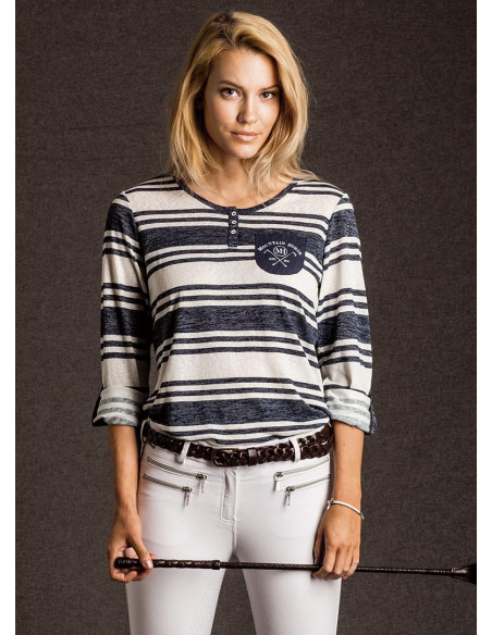 Mountain Horse Sahara Long Sleeve Linen White