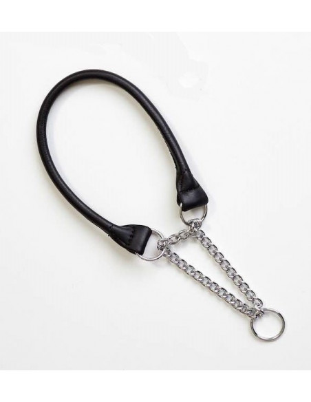 Hundhalsband rundsytt halvstryp