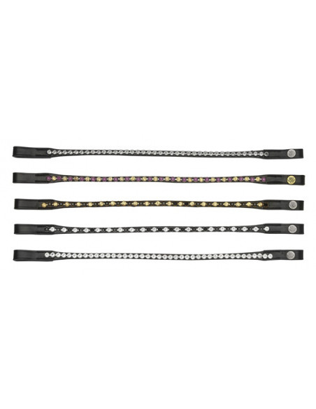 Mountain Horse Pannband Swarovski 1 row straight