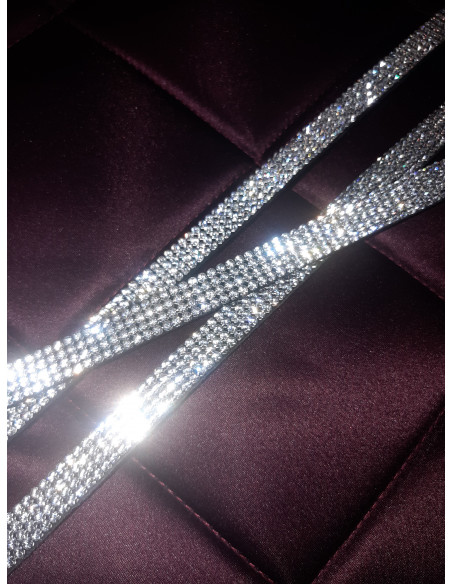 Swarovskipannband Rak Silver