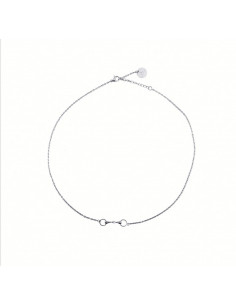 Bite Chain Necklace Silver