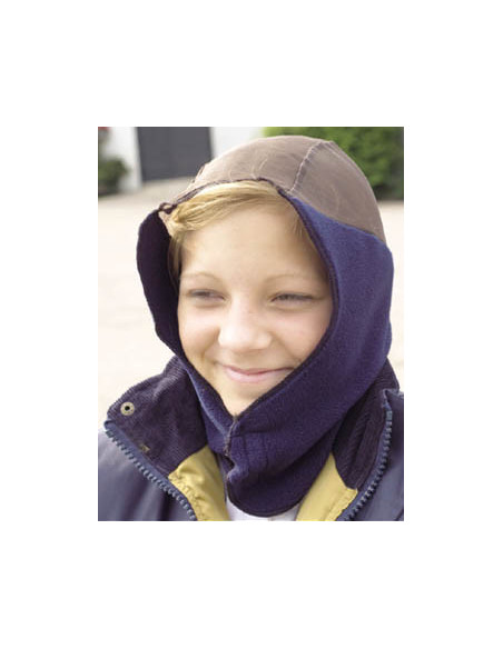 Hjälmluva fleece svart