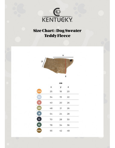 Kentucky Dog Sweater Teddy Fleece