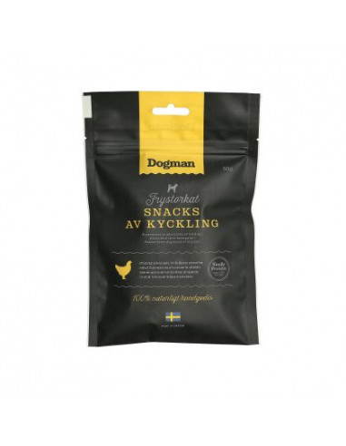 Frystorkat snacks av kyckling 50g Frystorkat snacks av kyckling 50g