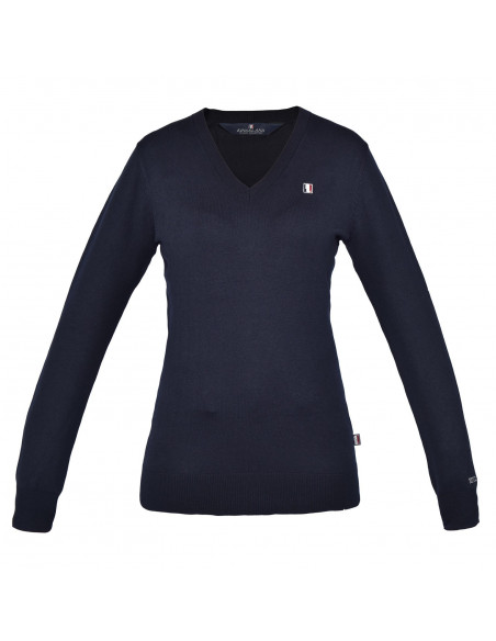 Classic Ladies Knitted Pullover V-Neck