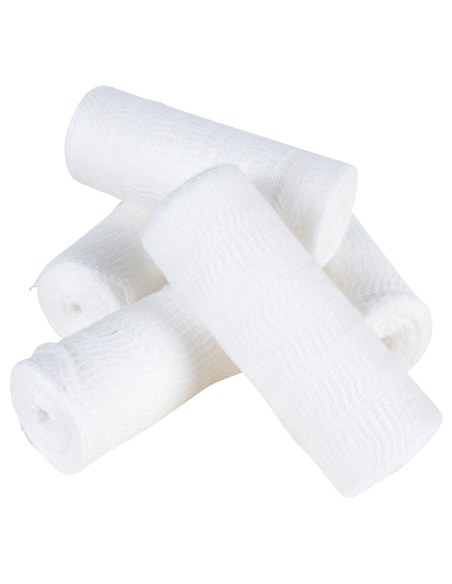 Gasbinda std vävd kant 10mx10cm 5 st/fp